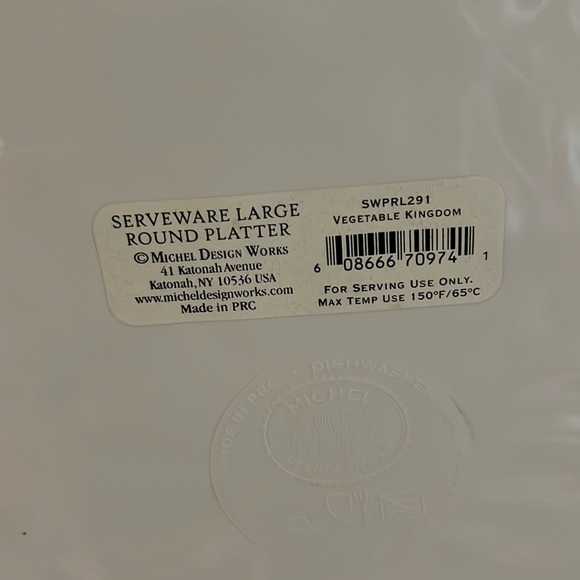 🆕 Michel Design Works-Serveware-Large Platter-Vegetable Kingdom - Picture 5 of 8